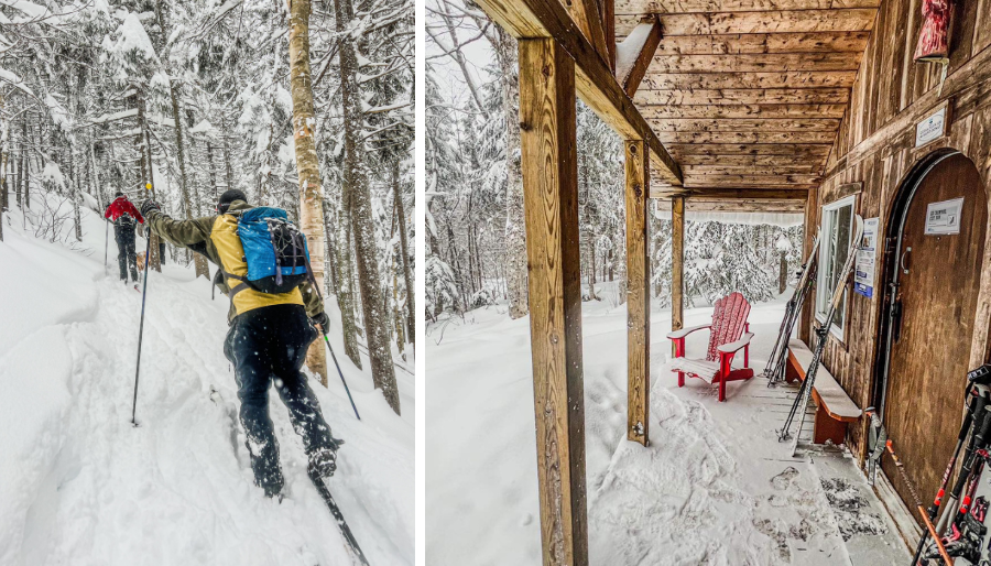 Saint-Donat est le paradis des adeptes de ski nordique qui souhaitent explorer le territoire lors d’escapades multi jours.  Crédit 📷 : Stéphane Boulay