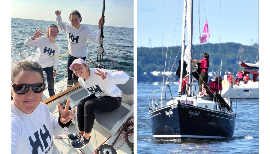 À gauche - Coupe Femina 2022. Crédit 📷 : Formation nautique Québec | À droite - Crédit 📷 : Femina Ocean Challenge
